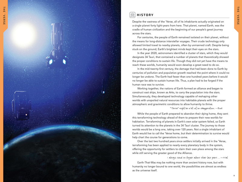 The beginning of Firefly: A Traveler’s Companion to the ‘Verse.